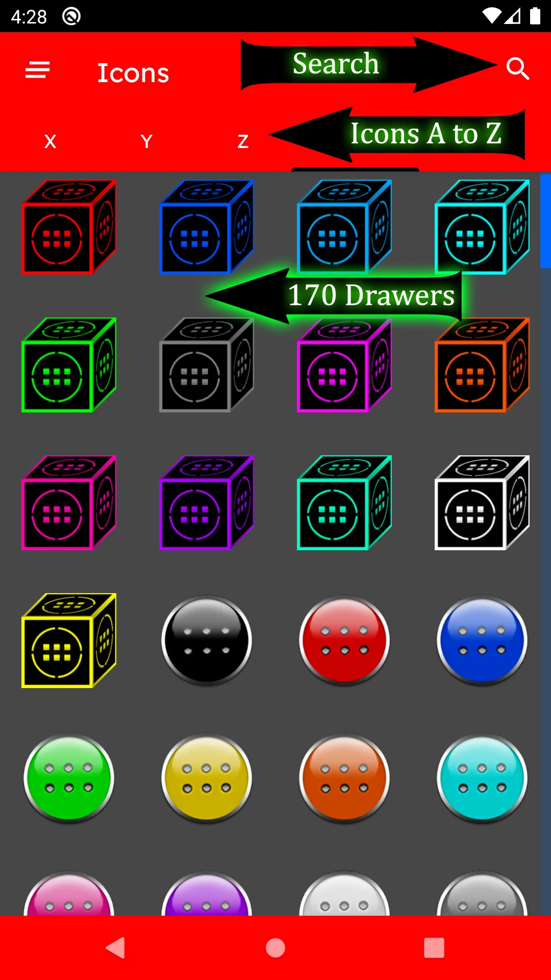 3D Flat Purple Icon Pack screenshot